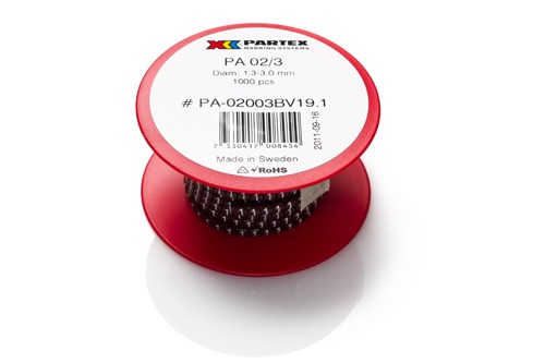 Partex PA02/03 Coloured Cable Marker