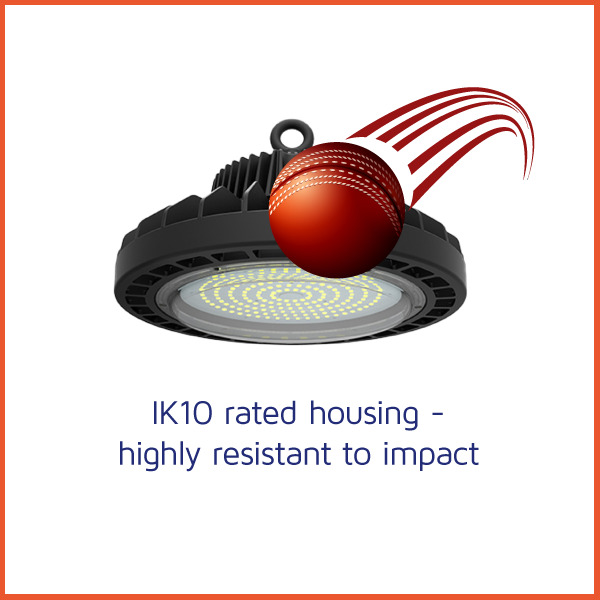 LED High Bay iK10 impact protection
