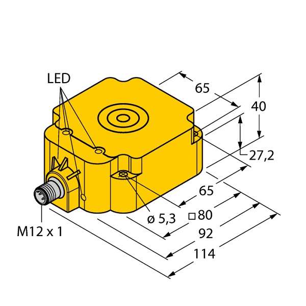 NI75U-Q80-AP6X2-H1141 sensor inductive