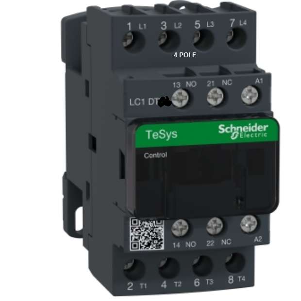 SCHNEIDER-LC1DT-4POLE-CONTACTOR